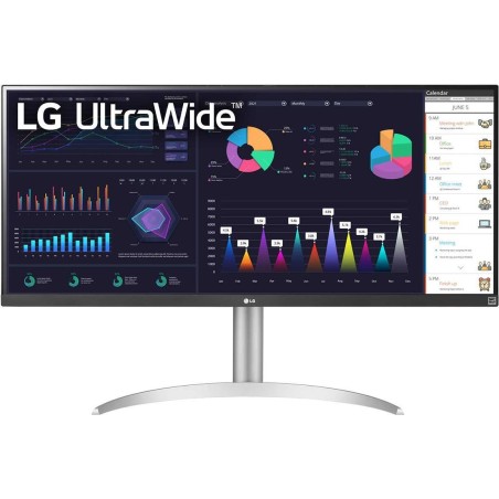 LG 34WQ650-W Computerbildschirm 86,4 cm (34" ) 2560 x 1080 Pixel 4K Ultra HD LCD Schwarz - Silber (34WQ650-W)