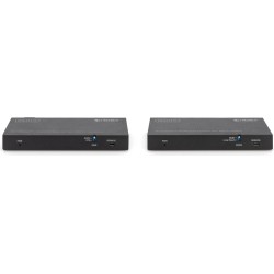 Digitus 4K HDBaseT HDMI KVM Extender Set - 150 m - Sender und Empfänger - Kabelgebunden - 150 m - Cat6a -Cat.7 Rohkabel - Cat8