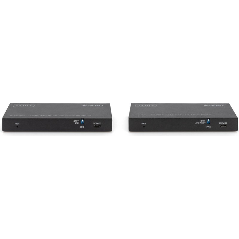 Digitus 4K HDBaseT HDMI KVM Extender Set - 150 m - Sender und Empfänger - Kabelgebunden - 150 m - Cat6a -Cat.7 Rohkabel - Cat8