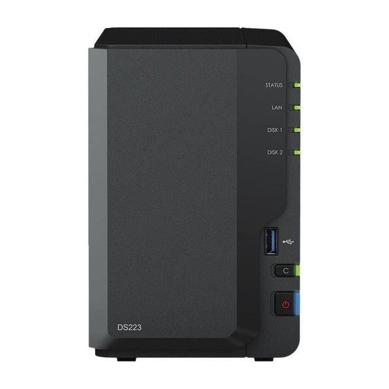 Synology DiskStation DS223 NAS & Speicherserver Desktop Eingebauter Ethernet-Anschluss RTD1619B (DS223)