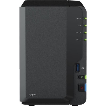 Synology DiskStation DS223 NAS & Speicherserver Desktop Eingebauter Ethernet-Anschluss RTD1619B (DS223)