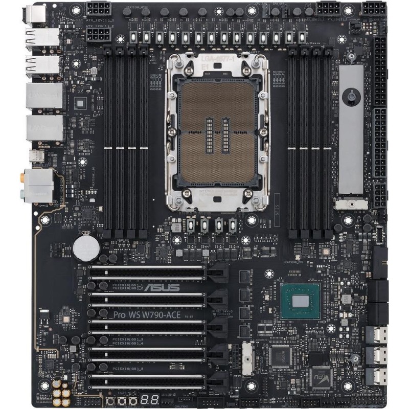 ASUS PRO WS W790-ACE - Motherboard - SSI CEB - LGA4677 Socket-E - W790 Chipsatz - 10 Gigabit LAN, 2,5 Gigabit LAN - HD Audio (8