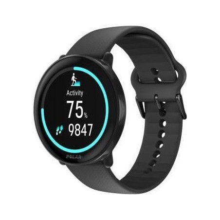 Polar Ignite 3 - Sportuhr mit Band - Silikon - Bandgröße: S/L - Anzeige 3,3 cm (1,28") - 32MB - Bluetooth - 35 g - Night Black