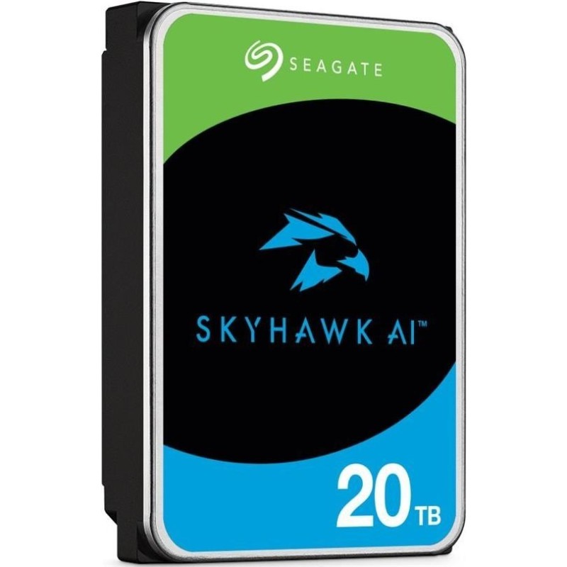 Seagate SkyHawk AI ST20000VE003 - Festplatte - 20TB - intern - 3,5" (8,9 cm) - SATA 6Gb/s - Puffer: 512MB - mit 3 Jahre Seagate