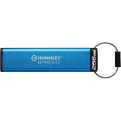 Kingston IronKey Keypad 200C - USB-Flash-Laufwerk - verschlüsselt - 256GB - USB-C 3,2 Gen 1 (IKKP200C/256GB)