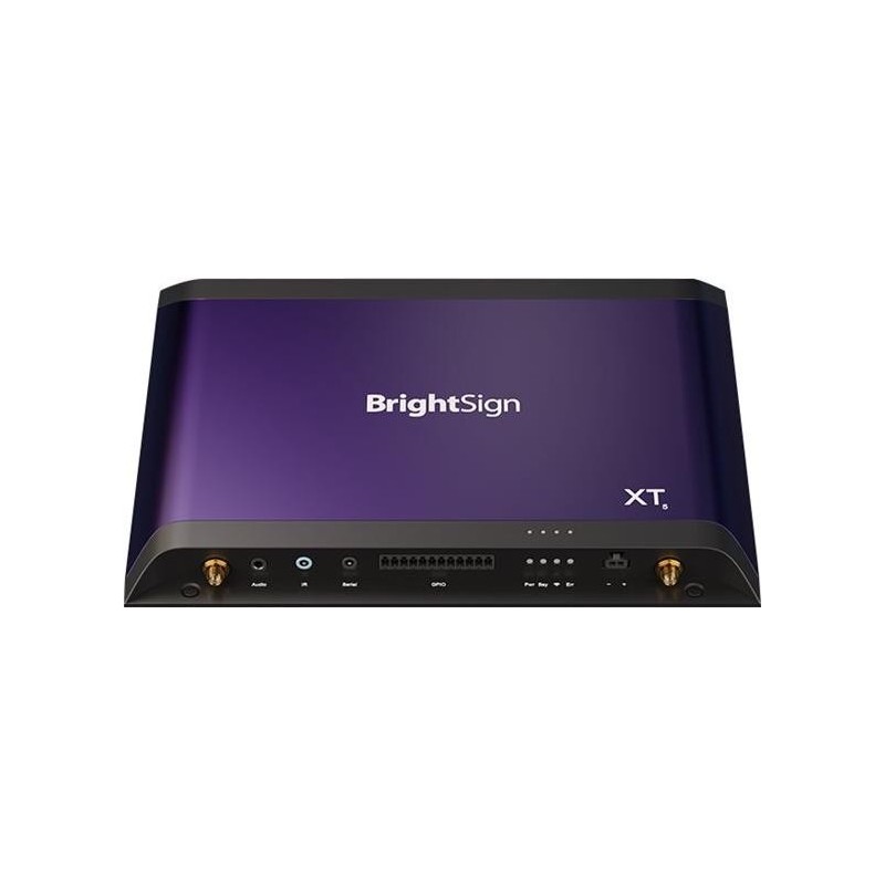 BrightSign XT2145, 4K/8K Player, 2x HDMI-Out, HDMI-IN, HTML5, H.265 HEVC, Gigabit LAN, PoE+, 8K, 4K, FullHD Video, HDMI 2.0 Inp