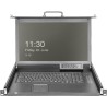 DIGITUS Modulare HD LCD KVM Konsole mit 17" TFT, 16-Port HDMI KVM Anschluss, Touchpad, deutsches Tastaturlayout (DS-72220-7GE)