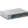 NETGEAR Smart MS108TUP - Switch - L3 Lite - Smart - 4 x 100/1000/2,5G (PoE++) + 4 x 100/1000/2,5G (PoE+) - Desktop, an Rack mon