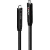 Lindy Hybrid - USB-Kabel - 24 pin USB-C (M) zu 24 pin USB-C (M) - USB 3,2 Gen 1 / DisplayPort 1,4 3 A - 8,0m - USB-C Power Del