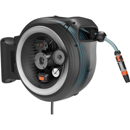 GARDENA Power Roll XL 18642-20 35 m 1 St. Grau-Weiß Akku-Wand-Schlauchbox (18642-20)