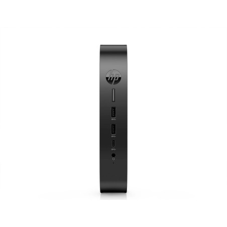 HP Elite t655 - Thin Client - SFF - 1 x Ryzen Embedded R2314 / 2,1 GHz - RAM 4GB - Flash 32GB - eMMC - Radeon Graphics - 1GbE,