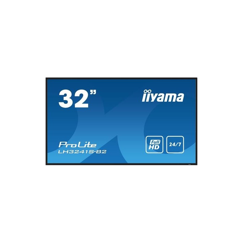 iiyama ProLite LH3241S-B2, 80cm (31,5''), Full HD, USB, RS232, Ethernet, Kit (RS232), schwarz TFT Monitor, 16:9, Bildschirmdiag