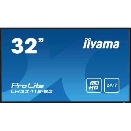 iiyama ProLite LH3241S-B2, 80cm (31,5''), Full HD, USB, RS232, Ethernet, Kit (RS232), schwarz TFT Monitor, 16:9, Bildschirmdiag