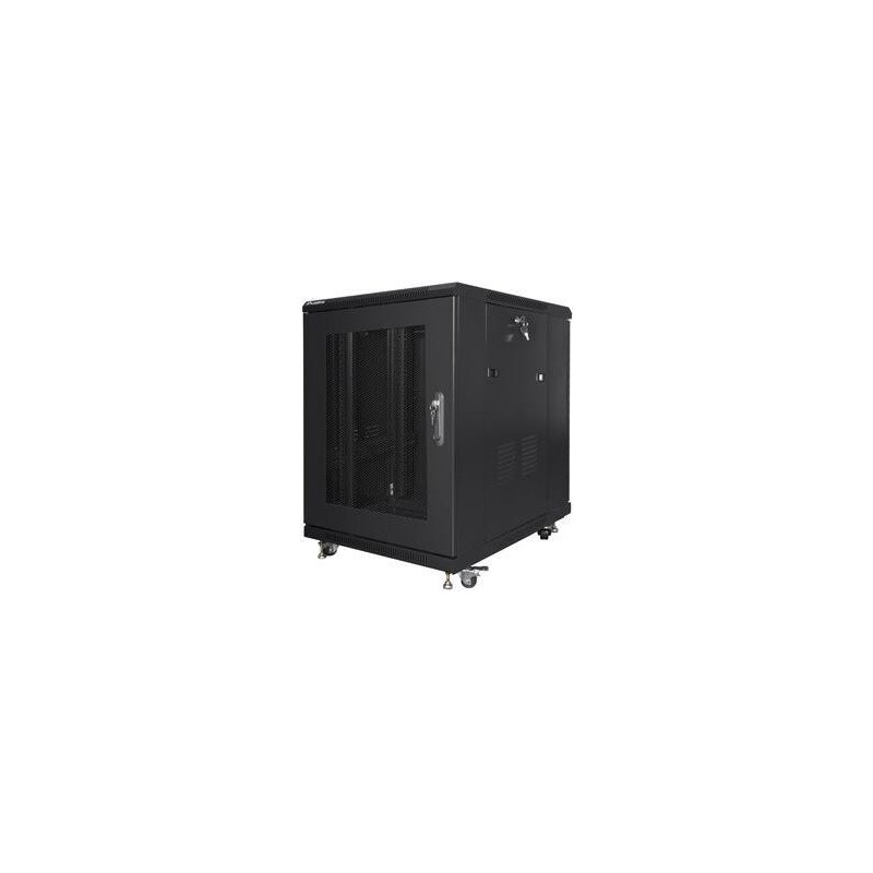 Lanberg FF01-6815-23B Rack 19U Freistehendes Gestell Schwarz (FF01-6815-23B)