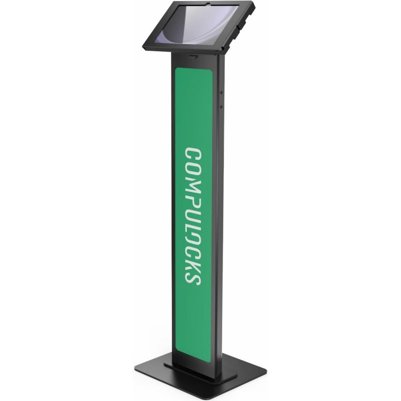 Compulocks Galaxy Tab A9 Apex Enclosure Brandable Floor Stand Black - Aufstellung - für Tablett - Branding-fähig - verriegelbar
