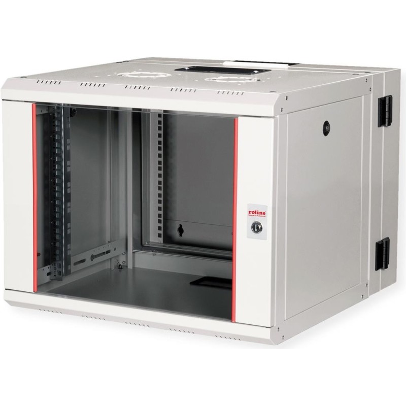 ROLINE 19 Zoll Wandgehäuse Pro 7 HE 600x600 BxT zweiteilig schwenkbar grau - Wandgehäuse (26.21.0010)