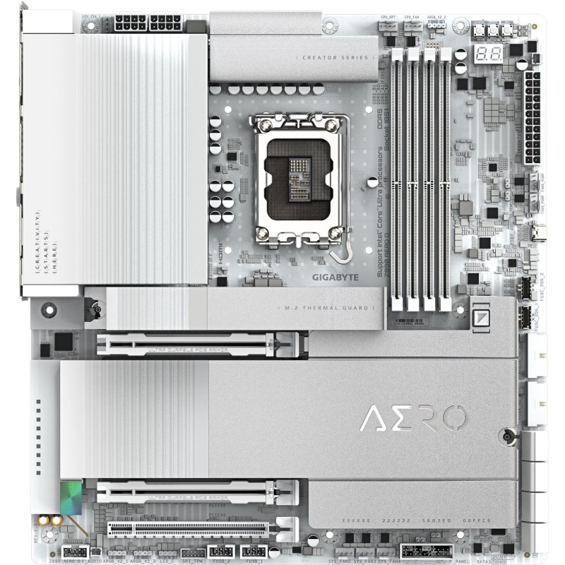 GIGABYTE Z890 AERO D Mainboard LGA 1851 Intel Z890 E-ATX DDR5 Wi-Fi 7 TB5 (Z890 AERO D)
