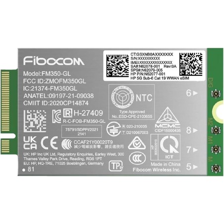 HP - Drahtloses Mobilfunkmodem - 5G - für Elite x360, EliteBook 83X G11, 84X G11, 86X G11, ZBook Firefly 14 G11, ZBook Fury 16