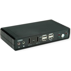 ROLINE KVM Switch Dual Head 1U-2PCs HDMI 4K60 - KVM-Umschalter (14.01.3047)