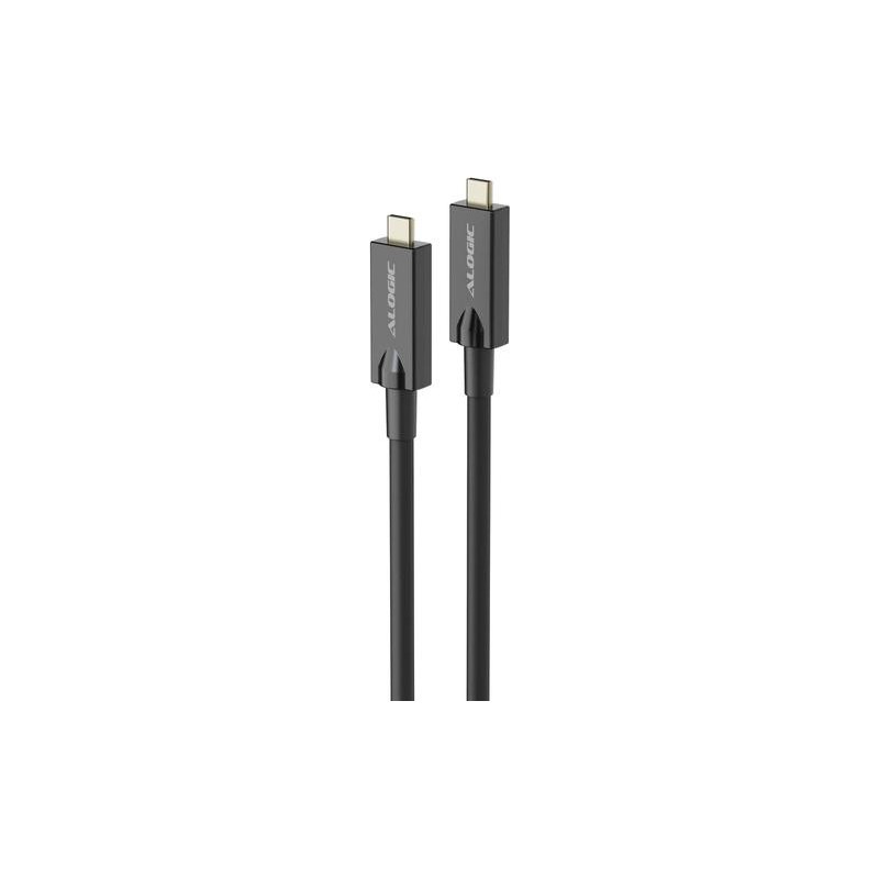 Alogic 15M USB-C TO USB-C HYBRID AOC - Digital/Daten (U3-TCC15-MM-H)