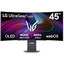 LG UltraGear 45GX90SA-B.AEU - 44,5 Zoll 3.440 x 1.440 Pixel 240 Hz OLED 21:9 Reaktionszeit 0,03 ms 1.500.000:1 Helligkei