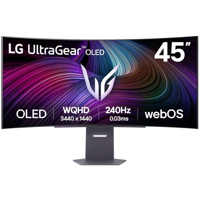 LG UltraGear 45GX90SA-B.AEU - 44,5 Zoll 3.440 x 1.440 Pixel 240 Hz OLED 21:9 Reaktionszeit 0,03 ms 1.500.000:1 Helligkei