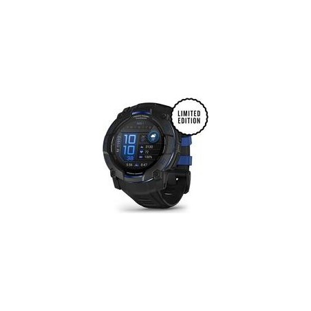 Garmin Instinct 3 50mm AMOLED schwarz/bolt blue (010-03020-03)