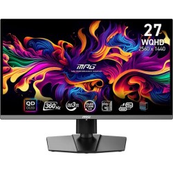 MSI MPG 271QRXDE QD-OLED Gaming-Monitor 67.3 cm (26.5 Zoll), schwarz, WQHD, QD-OLED, Adaptive-Sync, USB-C, 360Hz Panel (9S6-3CD