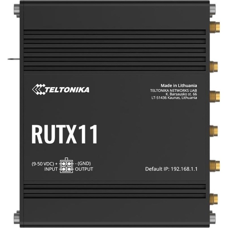Teltonika RUTX11 - Wireless Router - WWAN 4-Port-Switch (RUTX11240000)