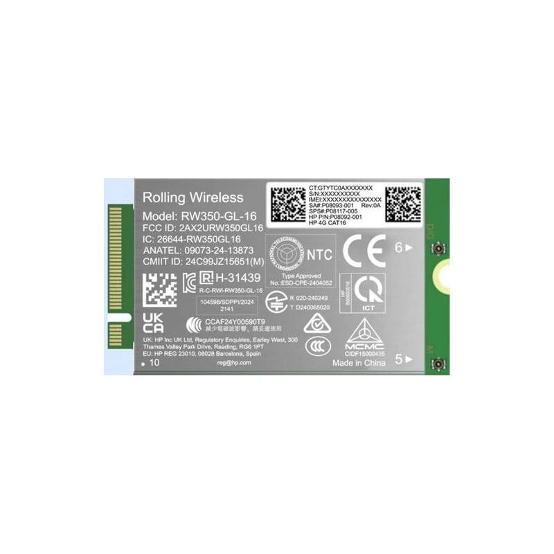 HP Inc. HP - Drahtloses Mobilfunkmodem - 4G LTE Advanced Pro - M.2 Card (B8BD2AA)