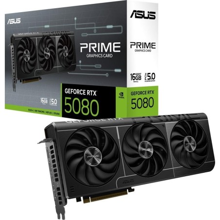 ASUS Prime GeForce RTX 5080 Grafikkarte 16GB GDDR7 PCIe 5.0 HDMI 3x DP Schwarz (90YV0LX1-M0NA00)