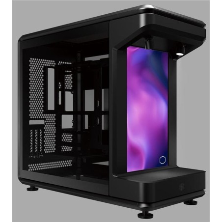 Cooler Master MasterFrame 360 Stage LCD Full Tower PC-Gehäuse Schwarz Transparent mit Display