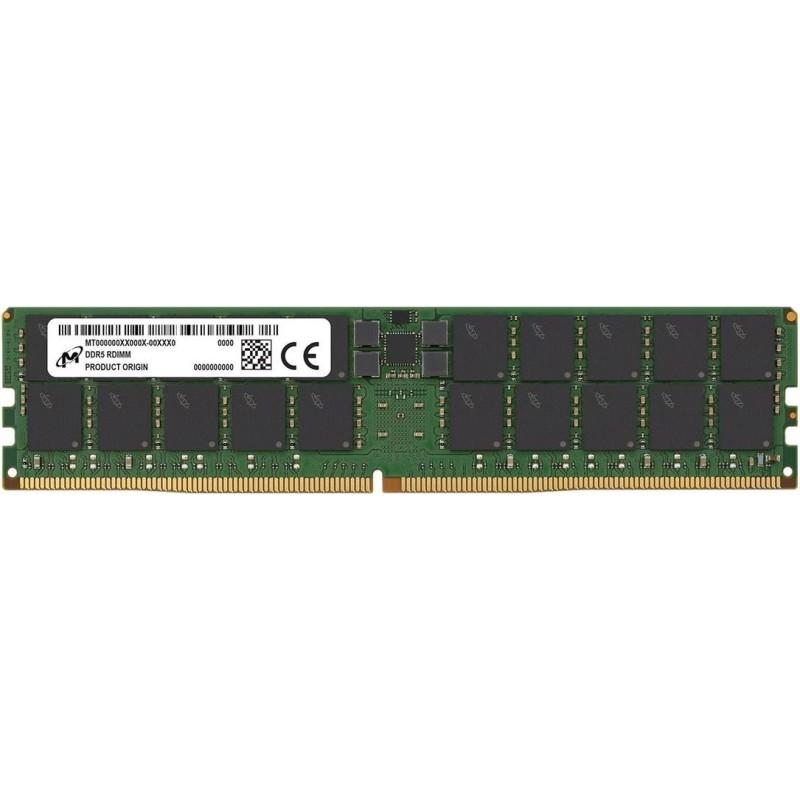 Crucial Micron - DDR5 - Modul - 64 GB - DIMM 288-PIN - 6400 MT/s / PC5-25600 - CL52 - registriert - ECC (MTC40F2046S1RC64BH1T)
