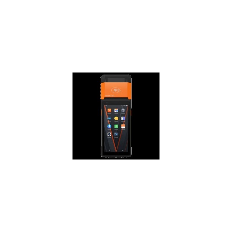 SUNMI V2s, GMS EDLA, 2D, 14cm (5,5''), GPS, USB-C, BT, WLAN, 4G, NFC, Android Mobiles Datenerfassungsgerät, Etikettendrucker, 2