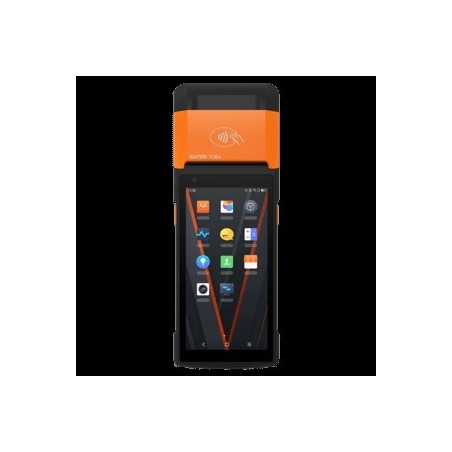 SUNMI V2s, GMS EDLA, 2D, 14cm (5,5''), GPS, USB-C, BT, WLAN, 4G, NFC, Android Mobiles Datenerfassungsgerät, Etikettendrucker, 2