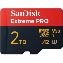 SanDisk Extreme Pro - Flash-Speicherkarte (SD-Adapter inbegriffen) - 2TB - A2 / Video Class V30 / UHS-I U3 - microSDXC UHS-I (S