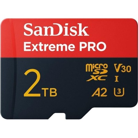 SanDisk Extreme Pro - Flash-Speicherkarte (SD-Adapter inbegriffen) - 2TB - A2 / Video Class V30 / UHS-I U3 - microSDXC UHS-I (S