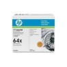 HP Toner CC364XD (64X) - Doppelpack - Schwarz - Kapazität: 24.000 Seiten (CC364XD)