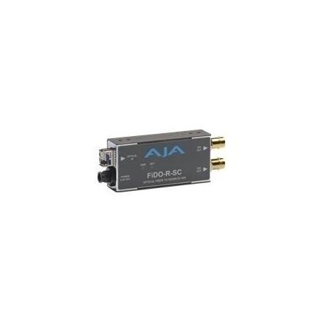 AJA FiDO-R-SC Single Channel SC Fiber to SDI with Dual SDI Outputs - Video Extender - 1310 nm