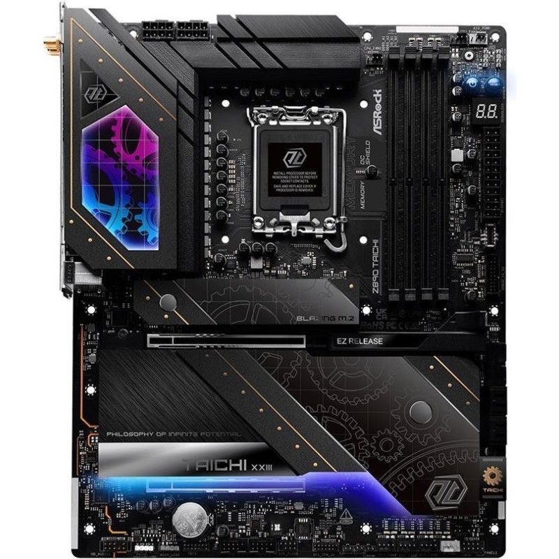 ASRock Z890 TAICHI - Motherboard - ATX - LGA1851-Sockel - Z890 Chipsatz - USB4, USB-C 3,2 Gen 2x2, USB 3,2 Gen 2, USB 3,2 Gen 1