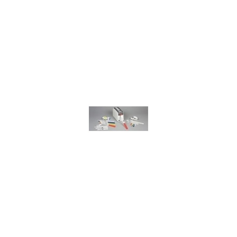Zebra Z-Band Direct - Perforierte Polypropylen-Armbänder mit Acryl-Klebemittel - 6 mil orange, Fühlmarke schwarz - 25,4 x 279,4