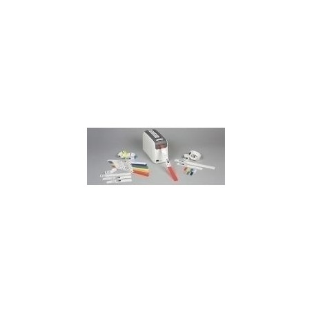 Zebra Z-Band Direct - Perforierte Polypropylen-Armbänder mit Acryl-Klebemittel - 6 mil orange, Fühlmarke schwarz - 25,4 x 279,4