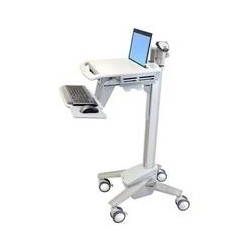 Ergotron StyleView EMR Laptop Cart, SV40 - Wagen für Notebook/Tastatur/Maus - Kunststoff, Aluminium, verzinker Stahl - Grau, we