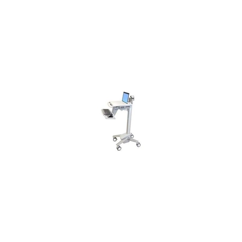 Ergotron StyleView EMR Laptop Cart, SV40 - Wagen für Notebook/Tastatur/Maus - Kunststoff, Aluminium, verzinker Stahl - Grau, we