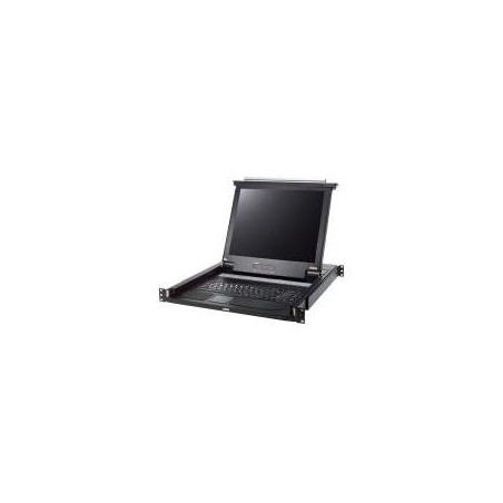 ATEN CL1000M KVM-Konsole, 43cm LCD, VGA, PS/2-USB, Tastaturlayout CH (CL1000M CH)