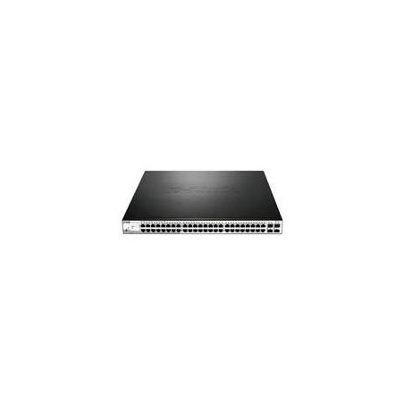 D-Link Web Smart DGS-1210-52MP - Switch - verwaltet - 8 x 10/100/1000 (PoE+) + 40 x 10/100/1000 (PoE) + 4 x SFP - Desktop, an R