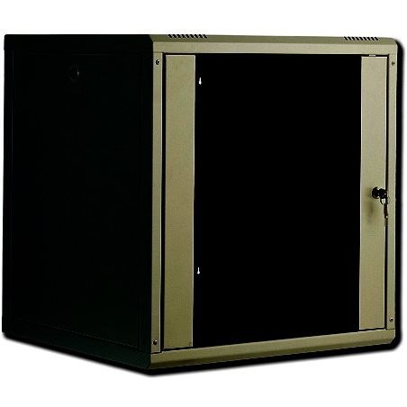 DIGITUS Professional Unique DN-19-16U-SW - Gehäuse - geeignet für Wandmontage - Schwarz, RAL 9005 - 16U - 48,3 cm (19") (DN-19