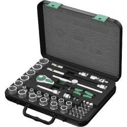Wera Zyklop 8100 SB 2 - Drehmomentschlüssel mit Ratschenfunktion und Bit- sowie Steckschlüsselsatz - 43 Stücke (05003594001)