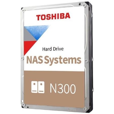 TOSHIBA N300 NAS HARD DRIVE 12TB 3.5 SATA 7200 RPM 512MB CMR (HDWG51CEZSTA)