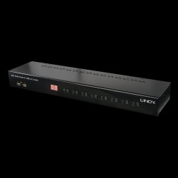 Lindy KVM Switch Pro USB2.0 Audio DVI-I - KVM-/Audio-/USB-Switch - USB - 8 x KVM/Audio/USB - 1 lokaler Benutzer - Desktop (3931